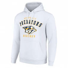 Nashville Predators Starter White Logo Pullover Hoodie