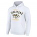 Nashville Predators Starter White Logo Pullover Hoodie