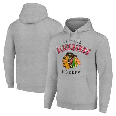 Толстовка Chicago Blackhawks Starter  Logo - Heather Gray