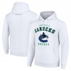 Vancouver Canucks Starter White Logo Pullover Hoodie