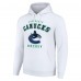Vancouver Canucks Starter White Logo Pullover Hoodie