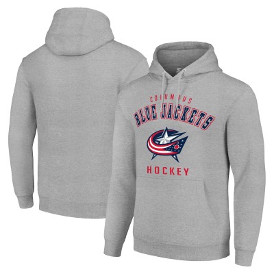 Толстовка Columbus Blue Jackets Starter Logo - Heather Gray