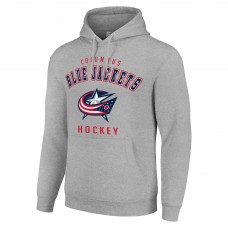 Толстовка Columbus Blue Jackets Starter Logo - Heather Gray
