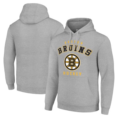 Толстовка Boston Bruins Starter Heather Gray Logo