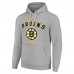 Толстовка Boston Bruins Starter Heather Gray Logo