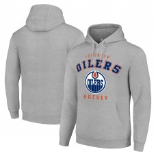 Толстовка Edmonton Oilers Starter Heather Gray Logo