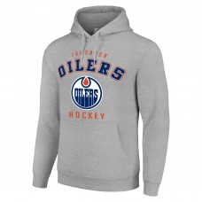 Толстовка Edmonton Oilers Starter Heather Gray Logo
