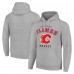 Calgary Flames Starter Heather Gray Logo Pullover Hoodie