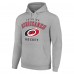 Carolina Hurricanes Starter Heather Gray Logo Pullover Hoodie
