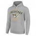 Nashville Predators Starter Heather Gray Logo Pullover Hoodie