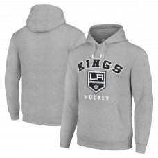 Los Angeles Kings Starter Heather Gray Logo Pullover Hoodie