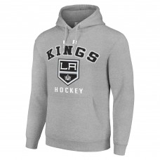 Los Angeles Kings Starter Heather Gray Logo Pullover Hoodie