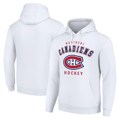 Montreal Canadiens Starter White Logo Pullover Hoodie