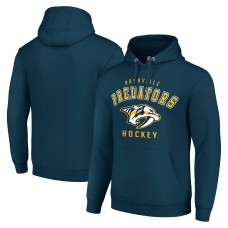 Nashville Predators Starter Navy Logo Pullover Hoodie