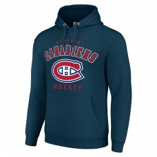 Montreal Canadiens Starter Navy Logo Pullover Hoodie