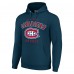 Montreal Canadiens Starter Navy Logo Pullover Hoodie
