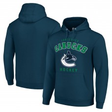 Vancouver Canucks Starter Navy Logo Pullover Hoodie