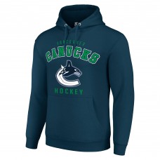 Vancouver Canucks Starter Navy Logo Pullover Hoodie