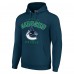 Vancouver Canucks Starter Navy Logo Pullover Hoodie