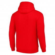 Calgary Flames Starter Red Logo Pullover Hoodie