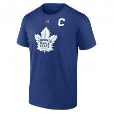 Toronto Maple Leafs Auston Matthews Fanatics Blue Authentic Stack Name & Number T-Shirt