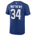 Футболка Auston Matthews Toronto Maple Leafs Fanatics Authentic Stack Name & Number - Blue