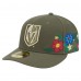 Бейсболка Vegas Golden Knights New Era Olive Tonal Florals 59FIFTY