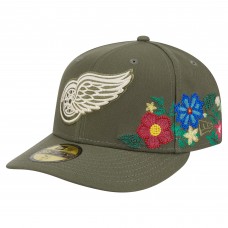 Бейсболка Detroit Red Wings New Era Olive Tonal Florals 59FIFTY Бейсболка Detroit Red Wings New Era Olive Tonal Florals 59FIFTY