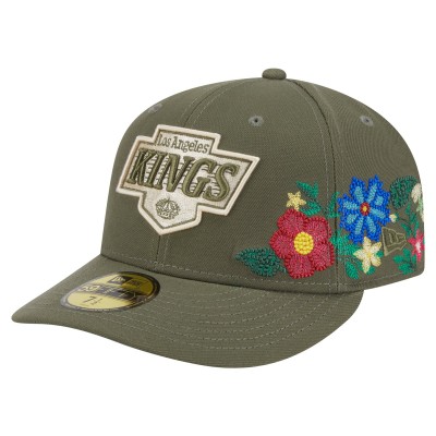 Бейсболка Los Angeles Kings New Era Olive Tonal Florals 59FIFTY