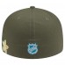 Бейсболка New York Rangers New Era Olive Tonal Florals 59FIFTY