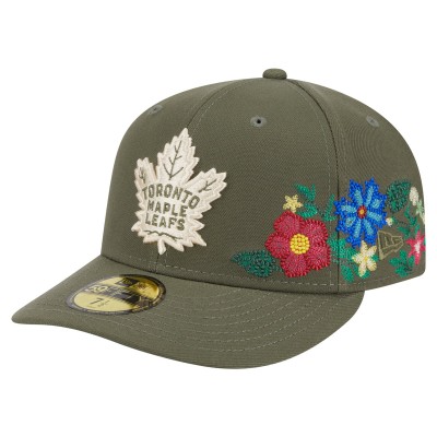 Бейсболка Toronto Maple Leafs New Era Olive Tonal Florals 59FIFTY