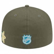 Бейсболка Toronto Maple Leafs New Era Olive Tonal Florals 59FIFTY