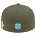 Бейсболка Toronto Maple Leafs New Era Olive Tonal Florals 59FIFTY