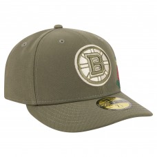 Бейсболка Boston Bruins New Era Olive Tonal Florals 59FIFTY