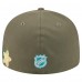 Бейсболка Boston Bruins New Era Olive Tonal Florals 59FIFTY