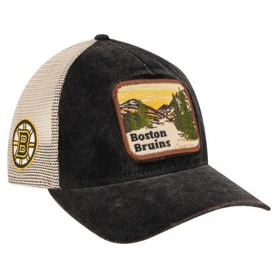 Бейсболка Boston Bruins New Era Black/Cream Vintage Landscape 9TWENTY A-Frame