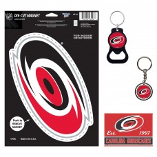 Carolina Hurricanes WinCraft 4-Pack Key Rings and Magnets Set