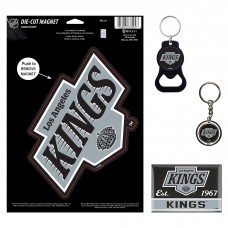 Los Angeles Kings WinCraft 4-Pack Key Rings and Magnets Set