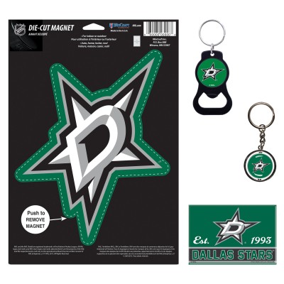 Dallas Stars WinCraft 4-Pack Key Rings and Magnets Set