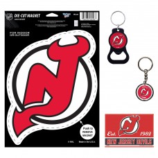 New Jersey Devils WinCraft 4-Pack Key Rings and Magnets Set