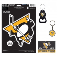 Pittsburgh Penguins WinCraft 4-Pack Key Rings and Magnets Set