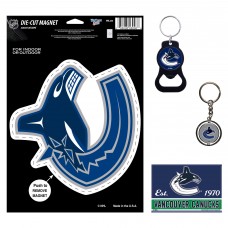 Vancouver Canucks WinCraft 4-Pack Key Rings and Magnets Set