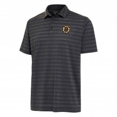 Boston Bruins Antigua Heather Black Urge Polo