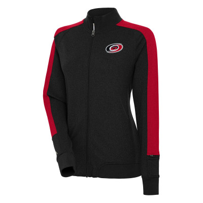 Женская Куртка Carolina Hurricanes Antigua Black Strike Full-Zip Track