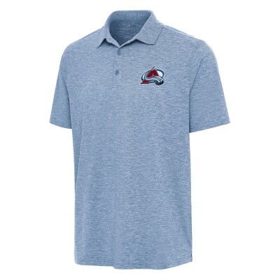 Поло Colorado Avalanche Antigua Heather Aqua Par 3