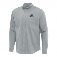 Рубашка Colorado Avalanche Antigua Gray Flight Woven Tri-Blend