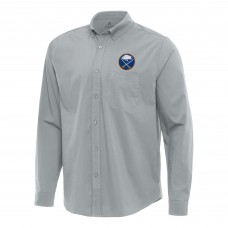 Рубашка Buffalo Sabres Antigua Gray Flight Woven Tri-Blend
