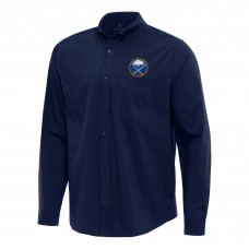 Рубашка Buffalo Sabres Antigua Navy Flight Woven Tri-Blend