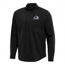 Рубашка Colorado Avalanche Antigua Black Flight Woven Tri-Blend