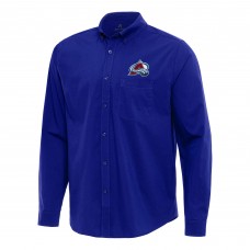 Рубашка Colorado Avalanche Antigua Royal Flight Woven Tri-Blend